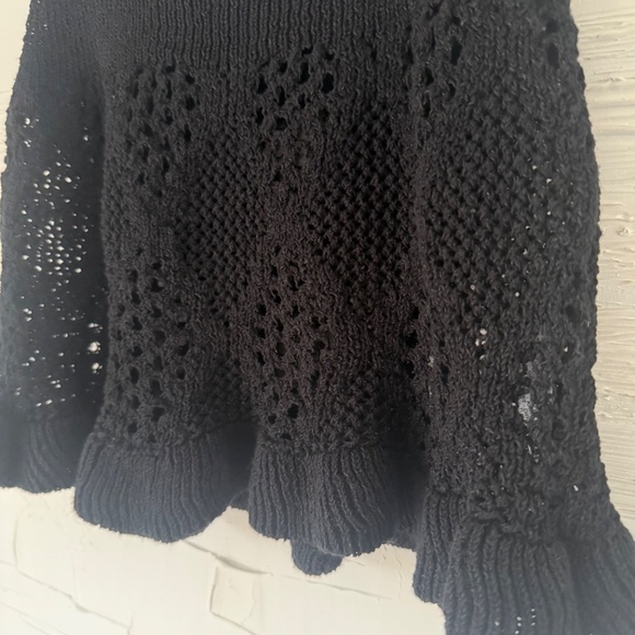 ZARA Knit Cropped Tank | Size Large | Black - Picture 4 of 6